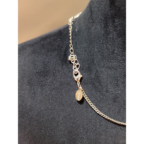 Women's Coral Geometric Statement Necklace with Lobster Clasp by Mark Avon - Picture 6 of 7